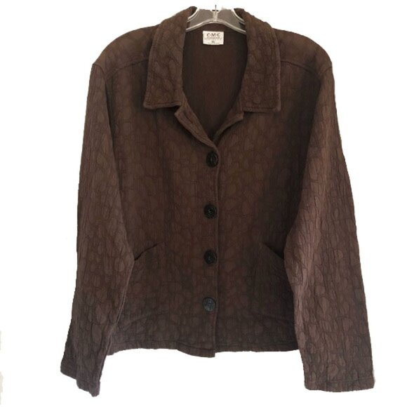 Color Me Cotton CMC Two Pocket Button Front Jacket XL - Picture 1 of 8